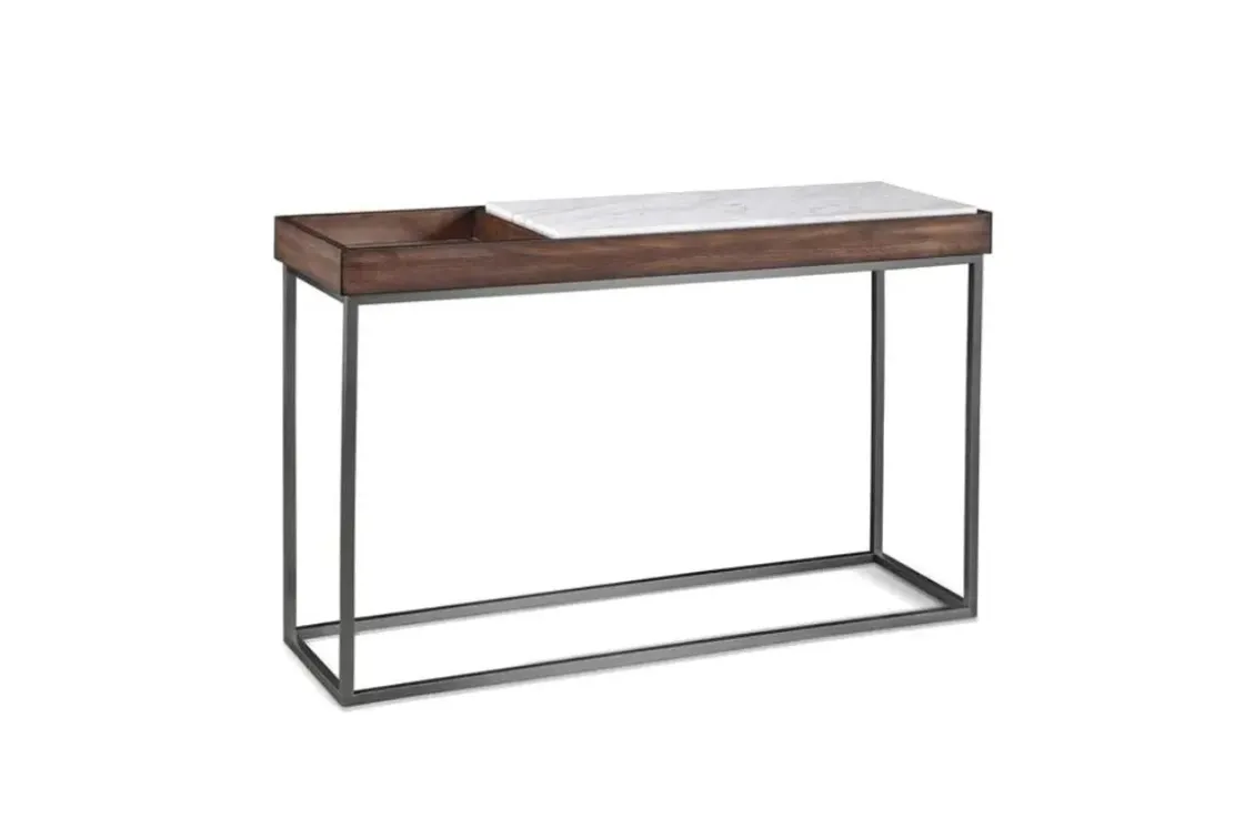 Mor Furniture Ennis Sofa Table In Brown Sable