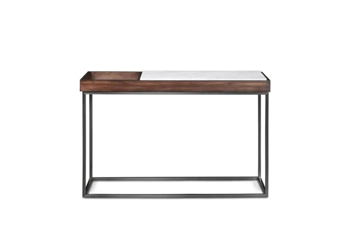 Mor Furniture Ennis Sofa Table In Brown Sable