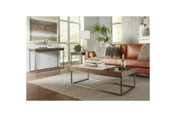 Mor Furniture Ennis Sofa Table In Brown Sable