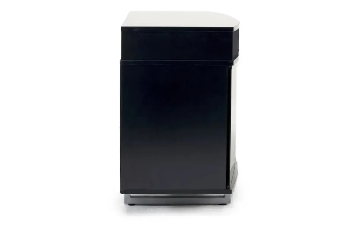 Mor Furniture Enterprise Console W/ Fireplace Insert In Black, 72 Inch