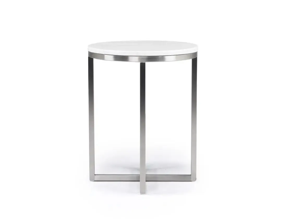 Mor Furniture Esme End Table In Snowfall