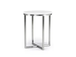 Mor Furniture Esme End Table In Snowfall