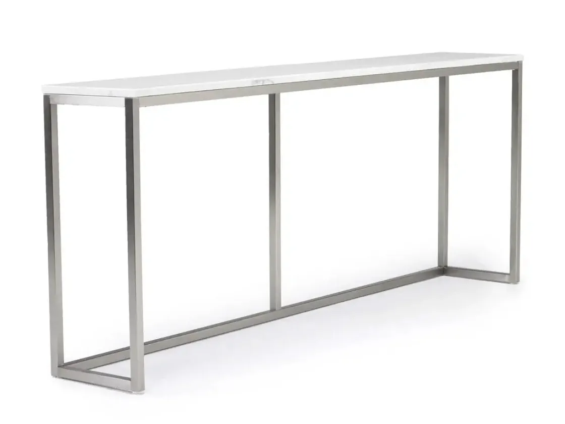 Mor Furniture Esme Sofa Table In Snowfall