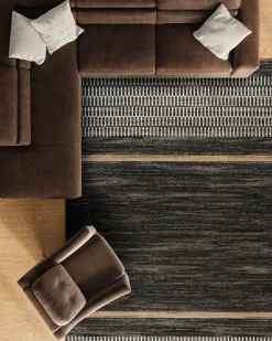 Mor Furniture Essentials Haven Rug In Brown, 5’ X 7’