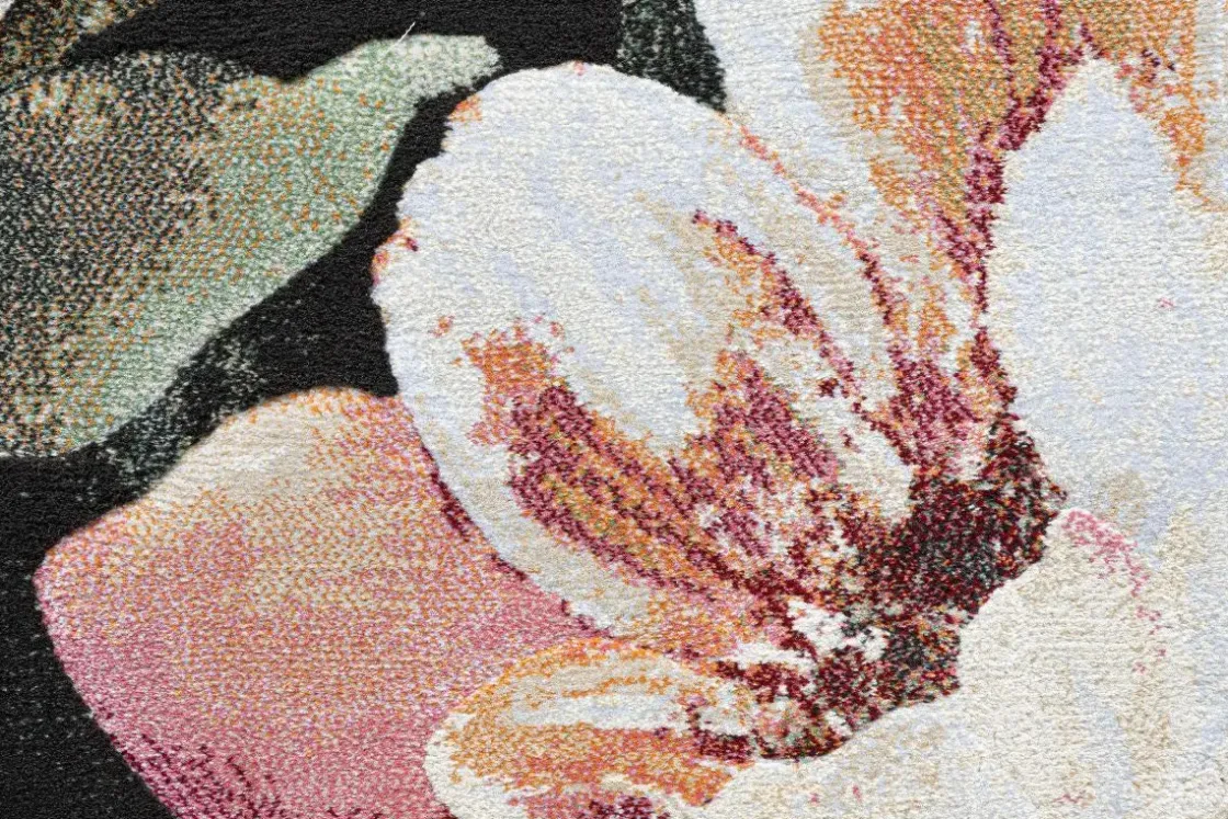 Mor Furniture Essentials Studio Rug In Multicolor/Black, 5’ X 7’