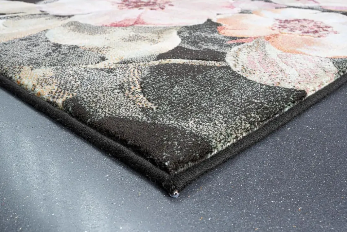 Mor Furniture Essentials Studio Rug In Multicolor/Black, 5’ X 7’