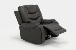 Mor Furniture Estilo 2 Power Recliner In Canyon Walnut