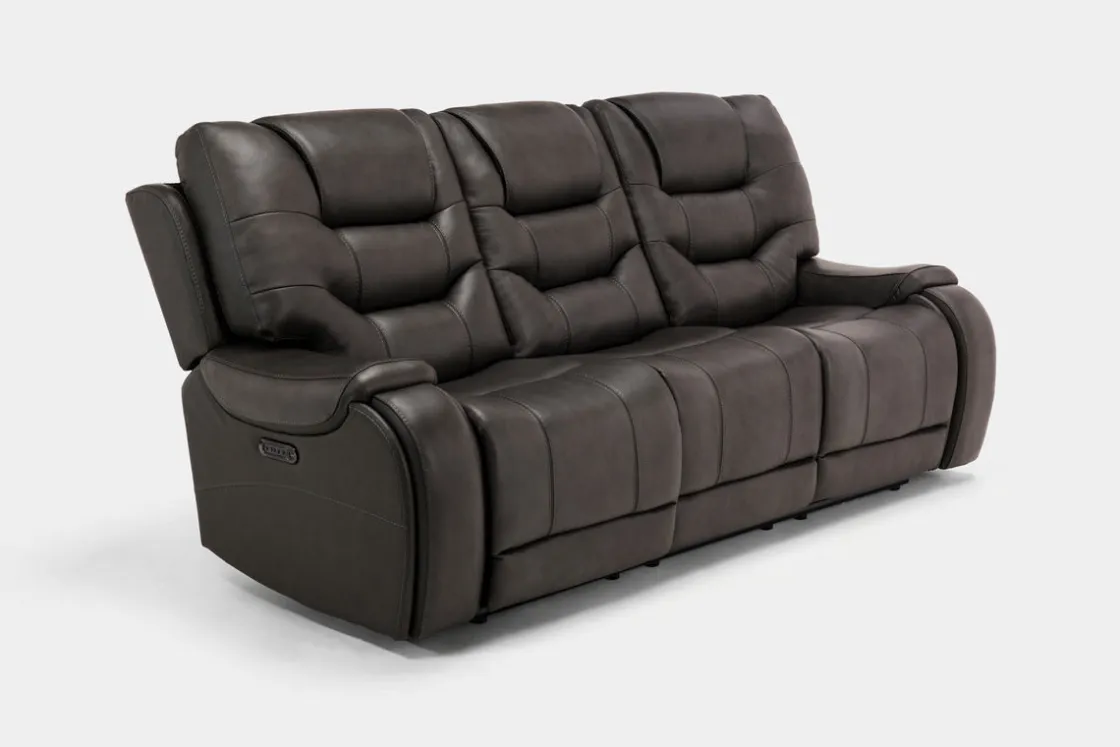 Mor Furniture Estilo 2 Power Sofa In Canyon Gray