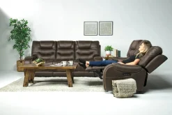 Mor Furniture Estilo 2 Power Sofa In Canyon Gray
