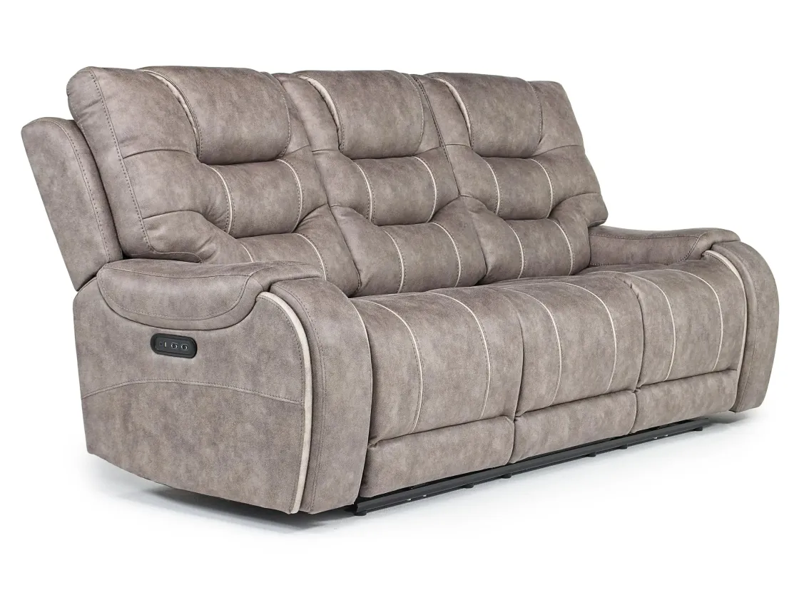 Mor Furniture Estilo 2 Power Sofa In Canyon Gray