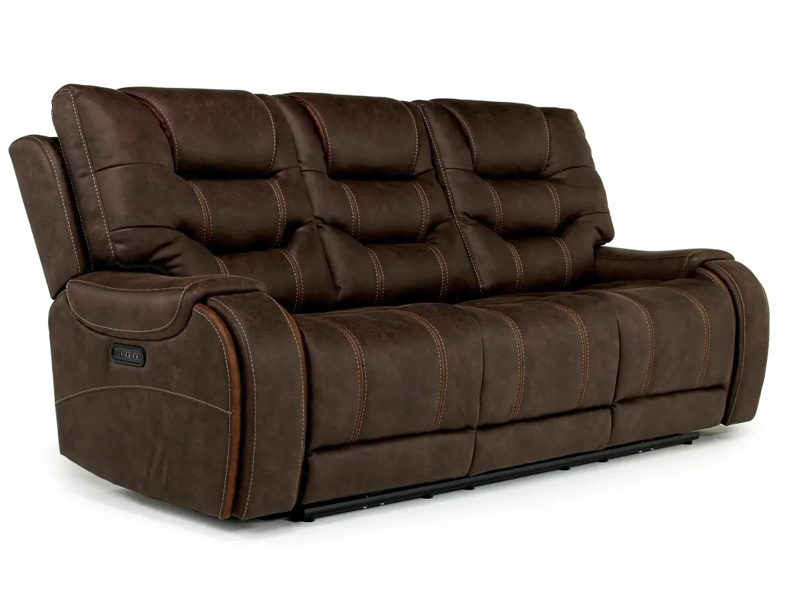 Mor Furniture Estilo 2 Power Sofa In Canyon Gray