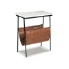 Mor Furniture Etanbury Accent Table In Brown/Black/White