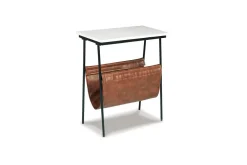 Mor Furniture Etanbury Accent Table In Brown/Black/White