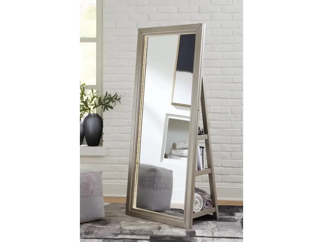 Mor Furniture Evesen Accent Mirror In Black
