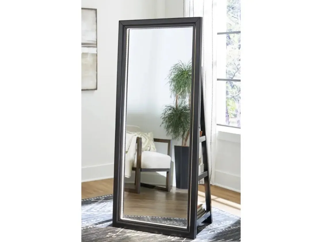 Mor Furniture Evesen Accent Mirror In Black