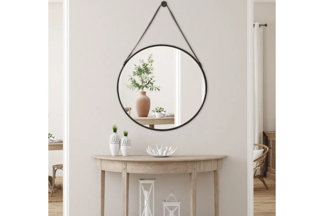 Mor Furniture Faux Accent Mirror In Black