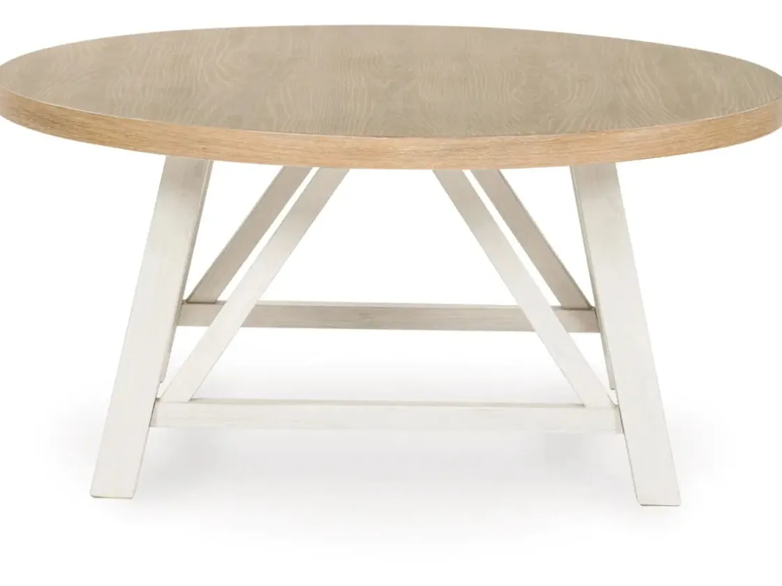 Mor Furniture Fawndell Coffee Table & 2 End Tables In Antique White/Brown