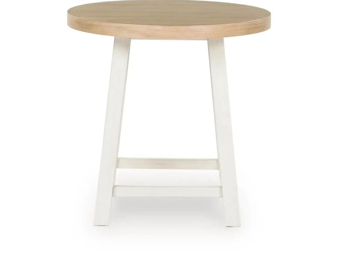 Mor Furniture Fawndell Coffee Table & 2 End Tables In Antique White/Brown