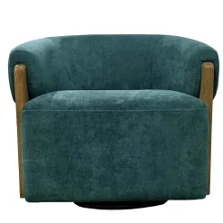 Mor Furniture Finley Swivel Chair In Rust