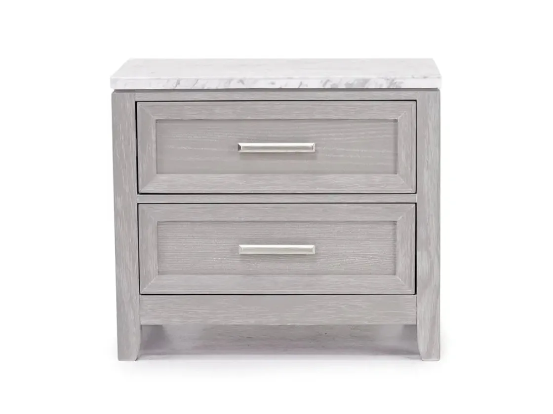 Mor Furniture Fiona Nightstand In Mist Gray