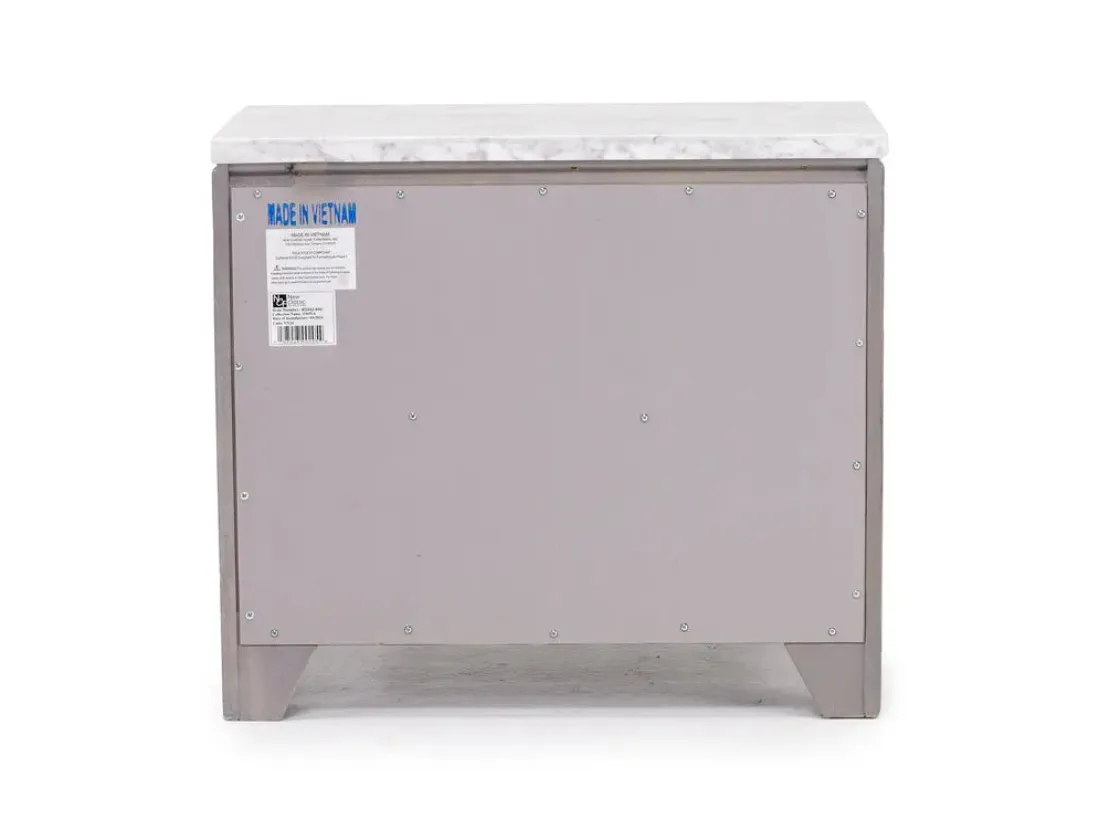 Mor Furniture Fiona Nightstand In Mist Gray