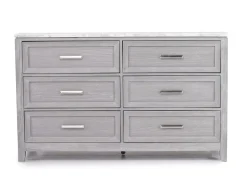 Mor Furniture Fiona Storage Bed, Dresser, Mirror & Nightstand In Mist Gray, Queen