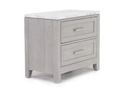 Mor Furniture Fiona Storage Bed, Dresser, Mirror & Nightstand In Mist Gray, Queen