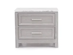 Mor Furniture Fiona Storage Bed, Dresser, Mirror & Nightstand In Mist Gray, Queen
