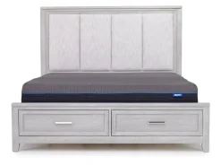 Mor Furniture Fiona Storage Bed In Mist Gray, Queen