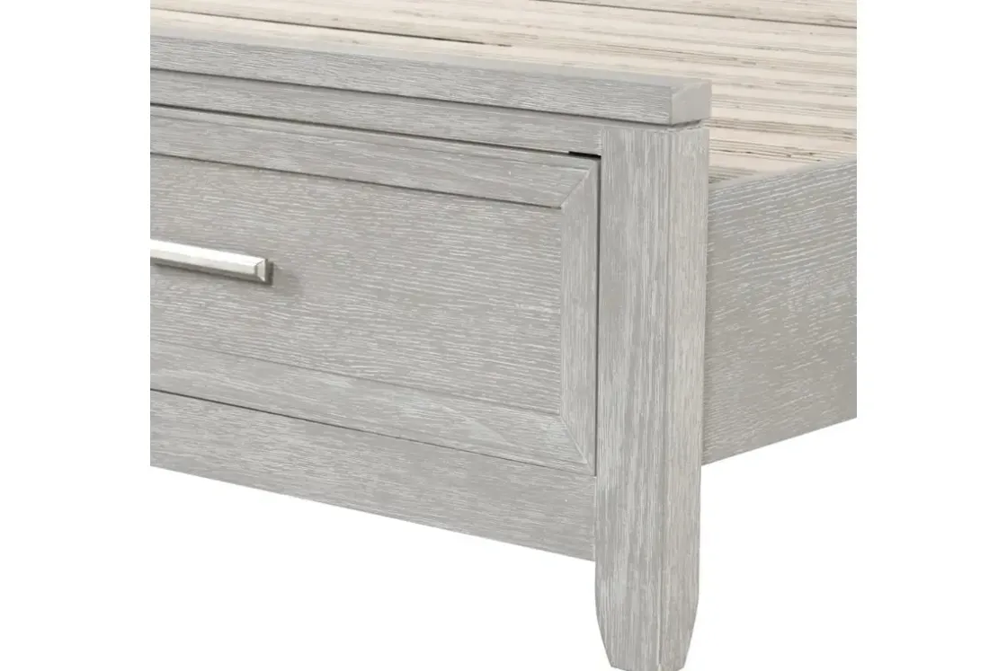 Mor Furniture Fiona Storage Bed In Mist Gray, Queen