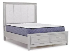 Mor Furniture Fiona Storage Bed In Mist Gray, Queen