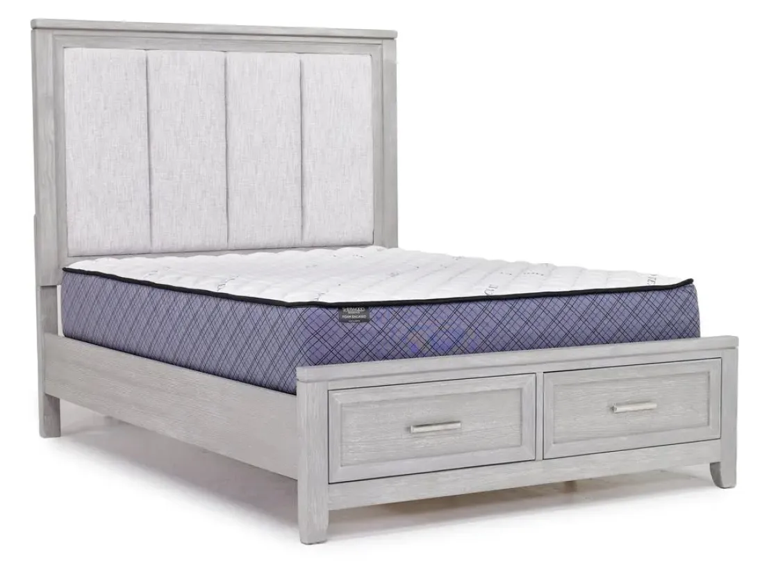 Mor Furniture Fiona Storage Bed In Mist Gray, Queen