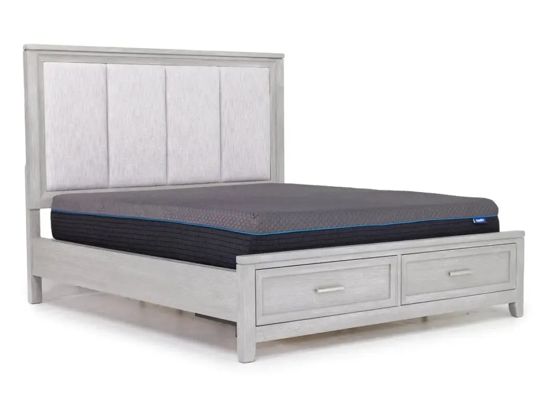 Mor Furniture Fiona Storage Bed In Mist Gray, Queen