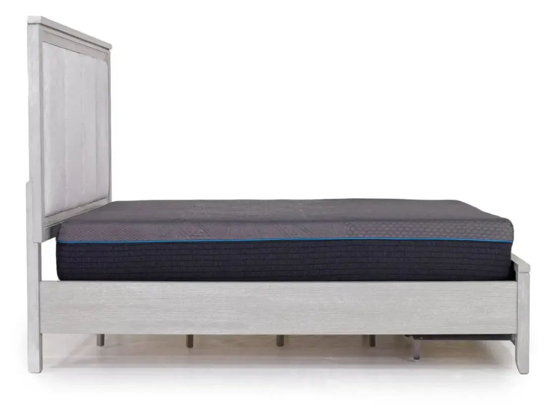 Mor Furniture Fiona Storage Bed In Mist Gray, Queen