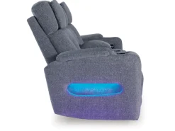 Mor Furniture Forest Lake 2 Power Console Loveseat In Alloy