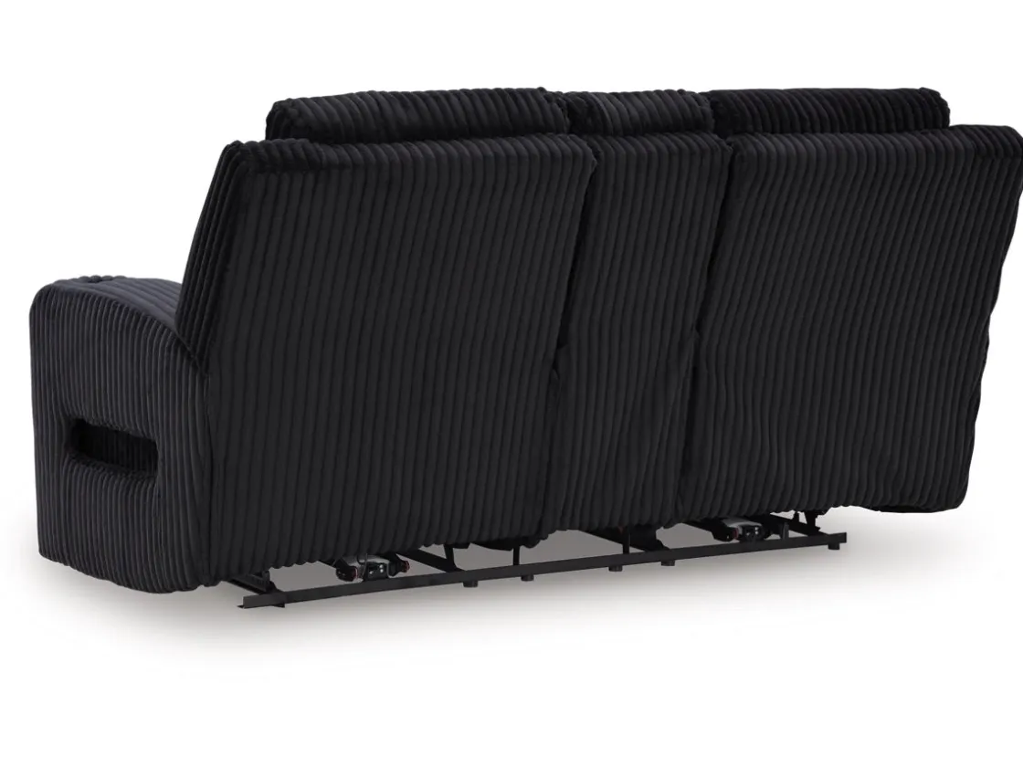 Mor Furniture Forest Lake 2 Power Console Loveseat In Alloy