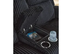 Mor Furniture Forest Lake 2 Power Console Loveseat In Alloy