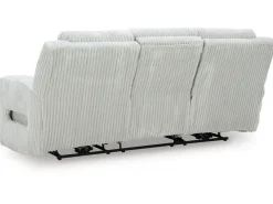 Mor Furniture Forest Lake 2 Power Sofa W/ Drop Down Table In Alloy