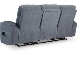 Mor Furniture Forest Lake 2 Power Sofa W/ Drop Down Table In Alloy