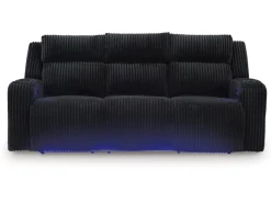 Mor Furniture Forest Lake 2 Power Sofa W/ Drop Down Table In Alloy