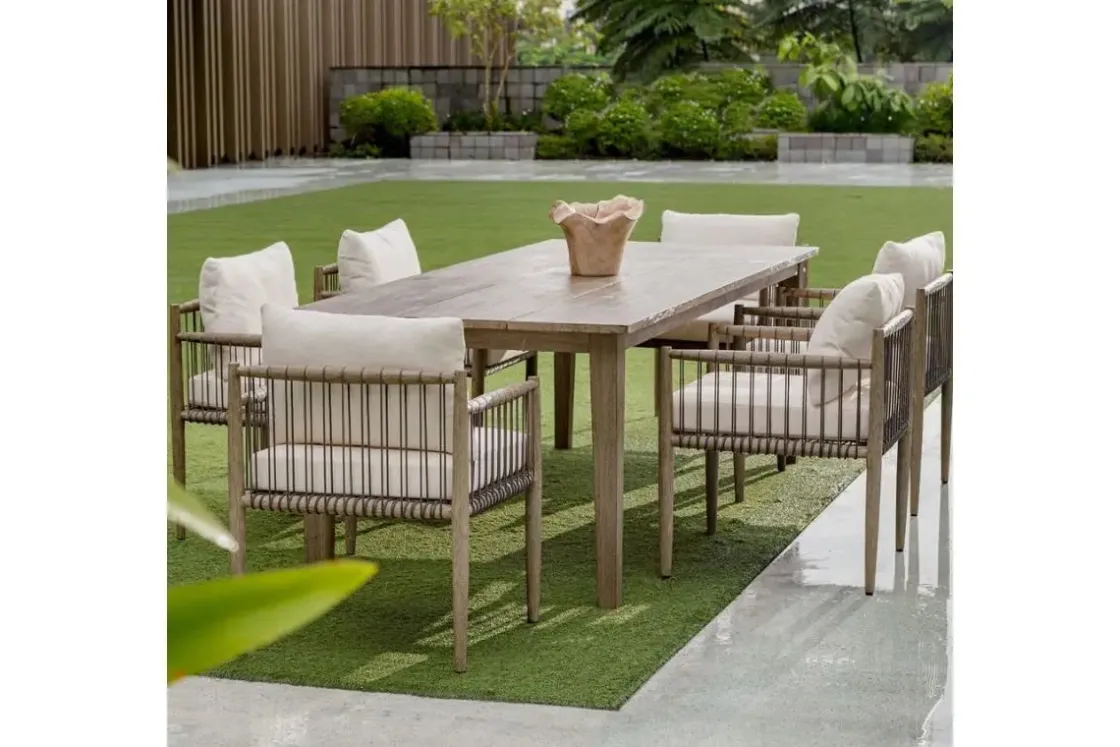 Mor Furniture Forsyth Outdoor Dining Table In Brown