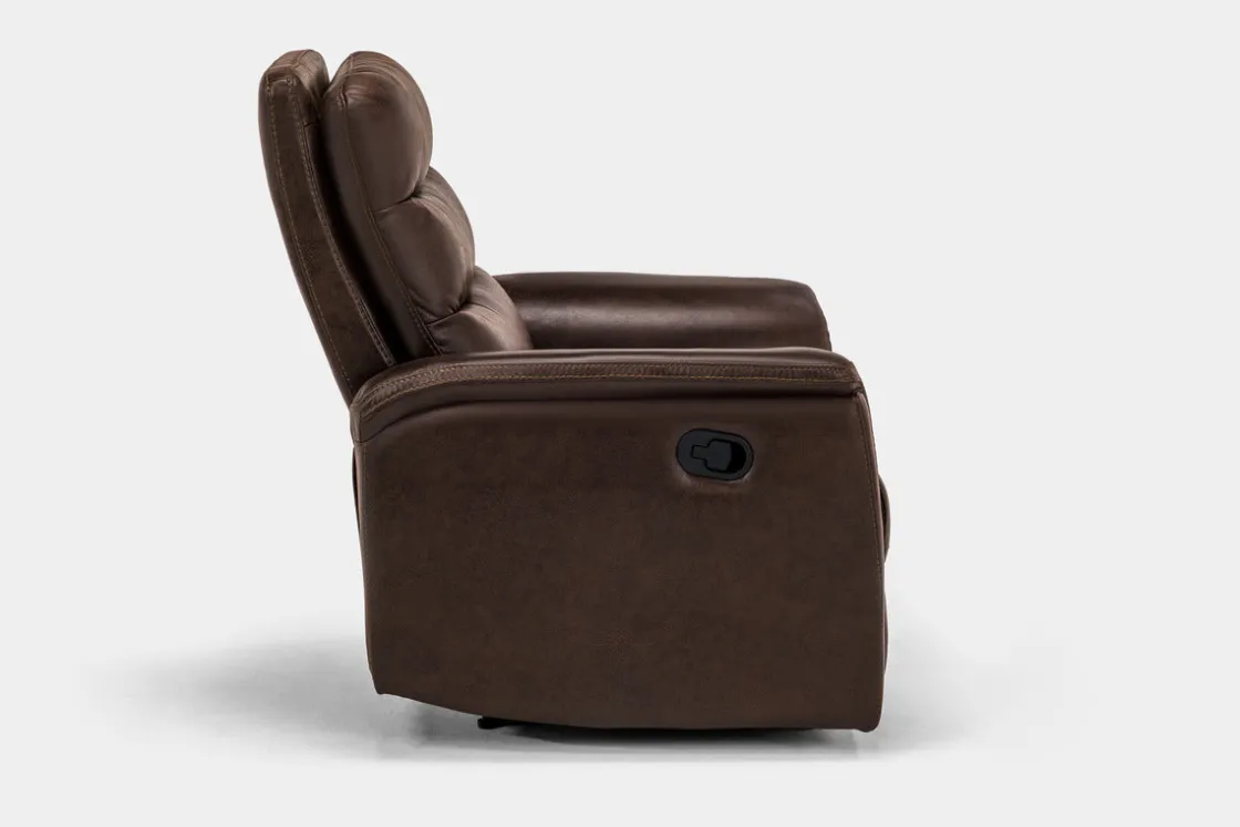 Mor Furniture Forte Recliner In Dark Brown