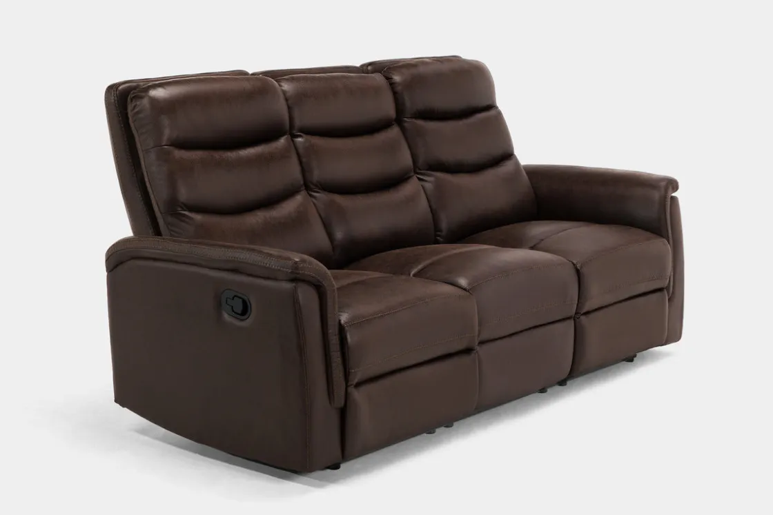 Mor Furniture Forte Reclining Sofa In Dark Brown