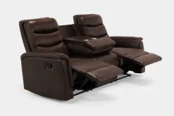 Mor Furniture Forte Reclining Sofa In Dark Brown