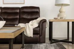 Mor Furniture Forte Reclining Sofa In Dark Brown