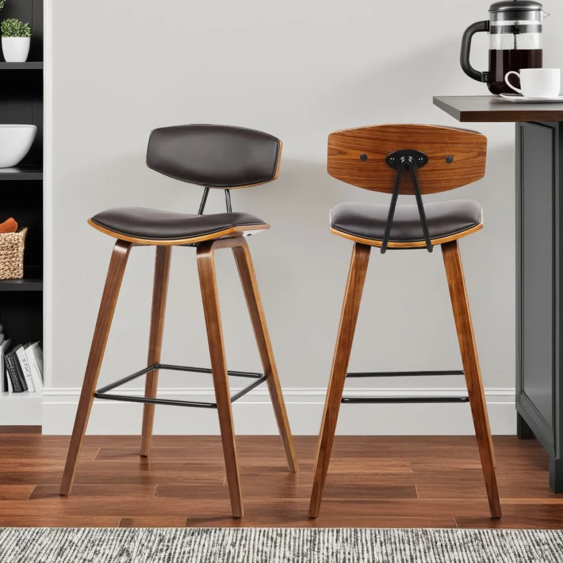 Mor Furniture Fox Counter Height Stool In Brown