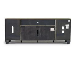Mor Furniture Foyland Fireplace Console In Black/Brown