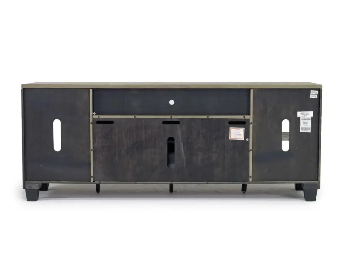 Mor Furniture Foyland Fireplace Console In Black/Brown