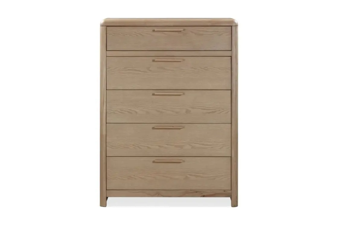 Mor Furniture Furano 5 Drawer Chest In Ginger