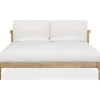 Mor Furniture Furano Upholstered Bed, Dresser, Mirror & 1 Drawer Nightstand In Ginger, Full